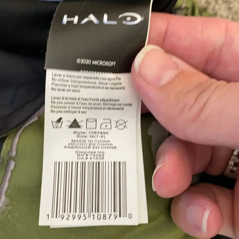Kids Halo Master Chief Halloween Costume Size M (7-8) NEW *Suit Only